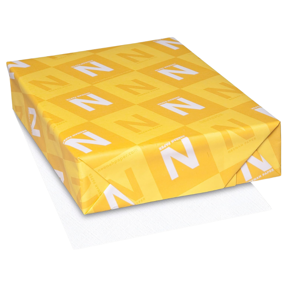 NEENAH ROYAL LINEN 80 LB COVER 8.5 X 11 IVORY, Case of 2,000 sheets