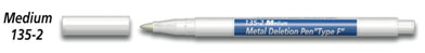 Nikken Metal Deletion Pen, Type F - Medium