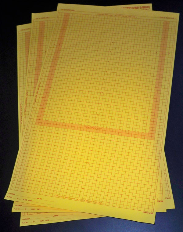 AB Dick 375 Masking Sheets