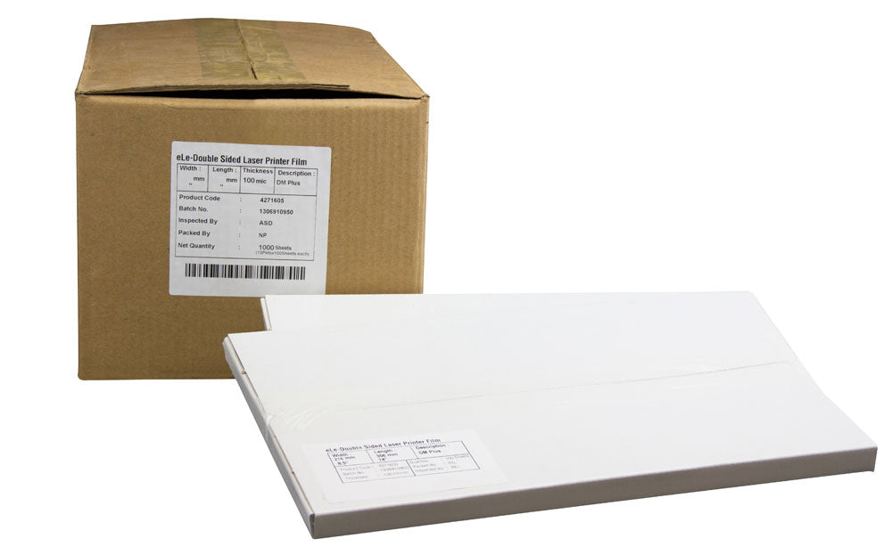 8.5 x 11 FROSTED Laser Film, 4mil, 100 Sheets