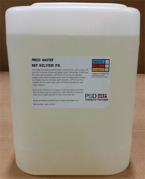 PSD Silver Polyester Fountain Soluton Concentrate, 5-gallons