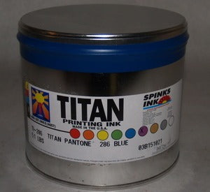 PMS 286 Pantone Blue for Offset Press, Spinks offset printing ink can
