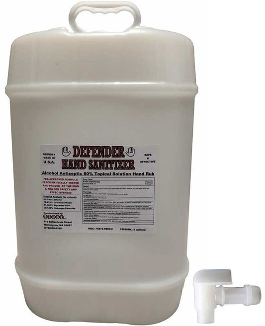 Defender Hand Sanitizer Alcohol Antiseptic 80% - 5 Gallons