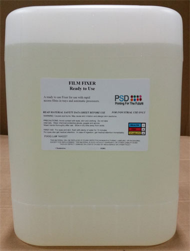 PSD Film Fixer & Replenisher, Ready-to-Use, 5 Gallons