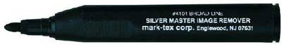 MARK-TEX #4100 Silver Master Plate Deletion Pen - Broad
