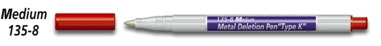 Nikken Metal Plate Deletion Pen, Type K - Medium