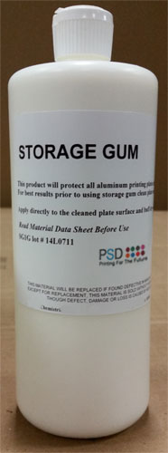 PSD Storage Gum for all metal plates, 1-quart