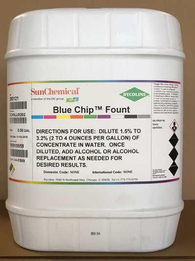 Blue Chip Fountain Solution, 5 Gallons