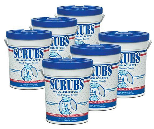 Scrubs In-A-Bucket, 6 per case - FREE SHIPPING