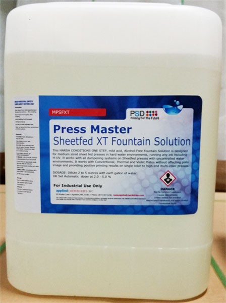 Press Master Sheetfed XT Fountain Solution, 5 Gallons