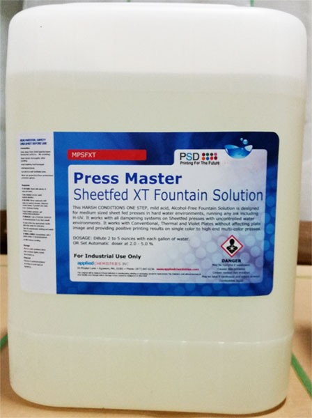 Press Master Sheetfed XT Fountain Solution, 5 Gallons – Printing ...