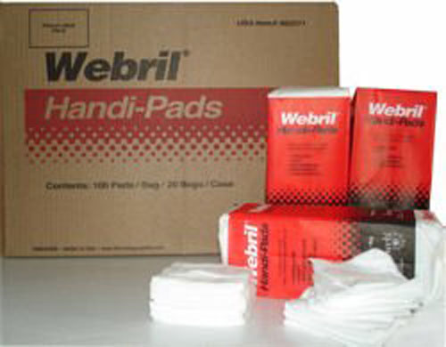 Webril Handi-Pads, 4" X 4", 100 per Package,20 Packages per Case